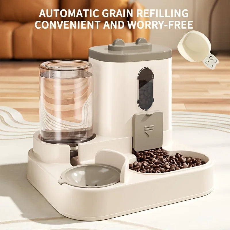 2-in-1 Cat Food & Water Dispenser