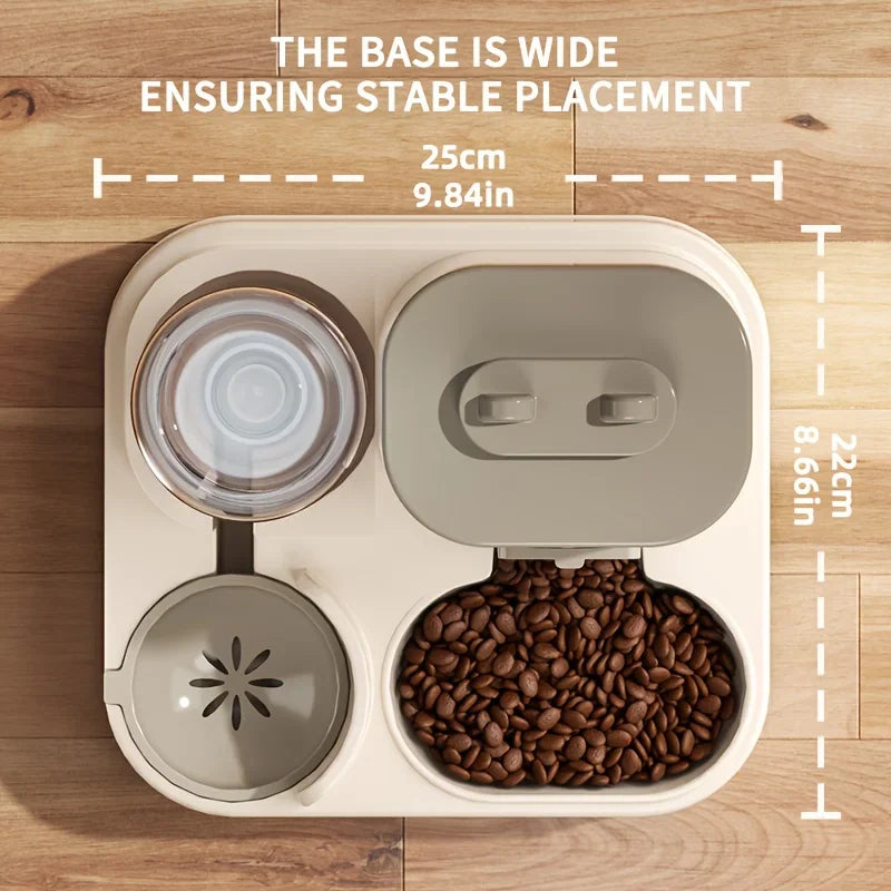 2-in-1 Cat Food & Water Dispenser