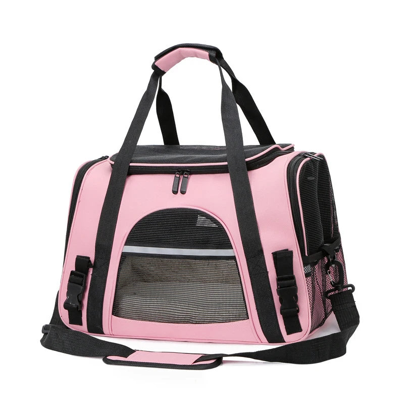 Travel Pet Bag – Foldable & Breathable Shoulder Carrier