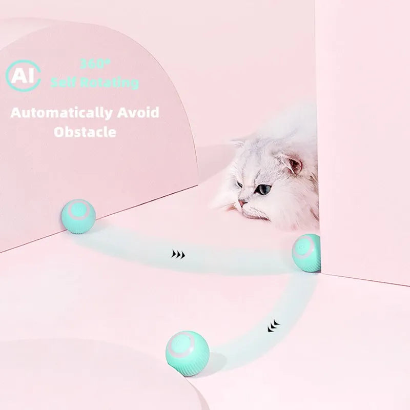 Interactive Electric Cat Ball – Smart Rolling Toy for Indoor Play