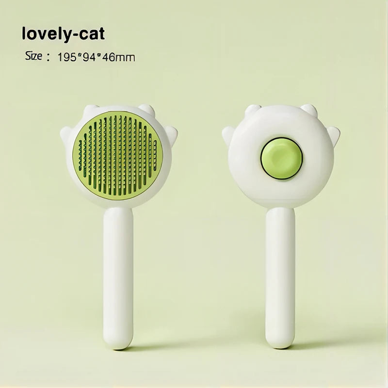 Pet Brush – One-Click Self-Cleaning Grooming Brush for Dogs & Cats