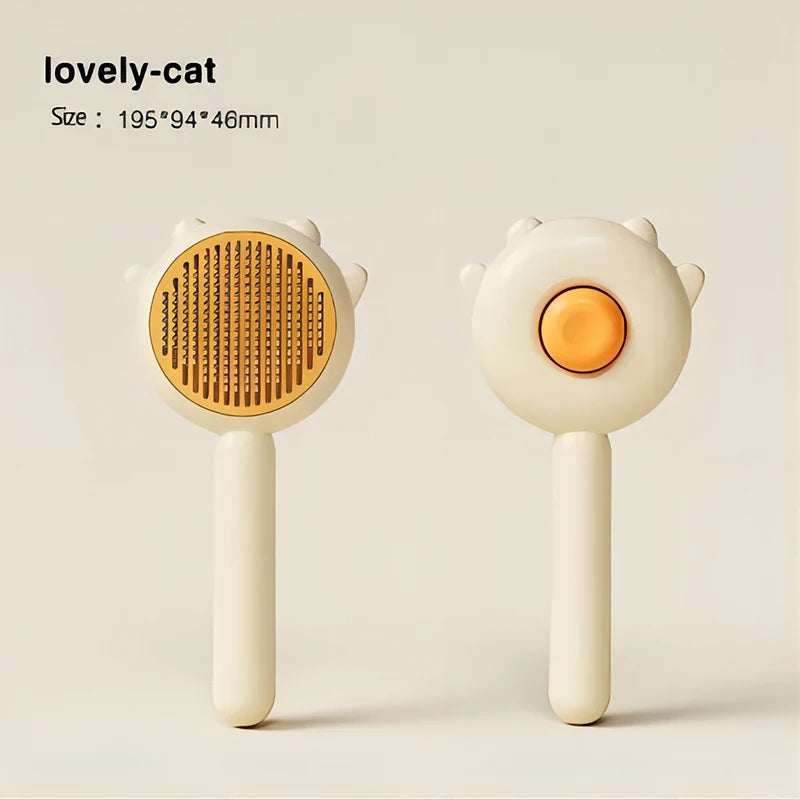 Pet Brush – One-Click Self-Cleaning Grooming Brush for Dogs & Cats
