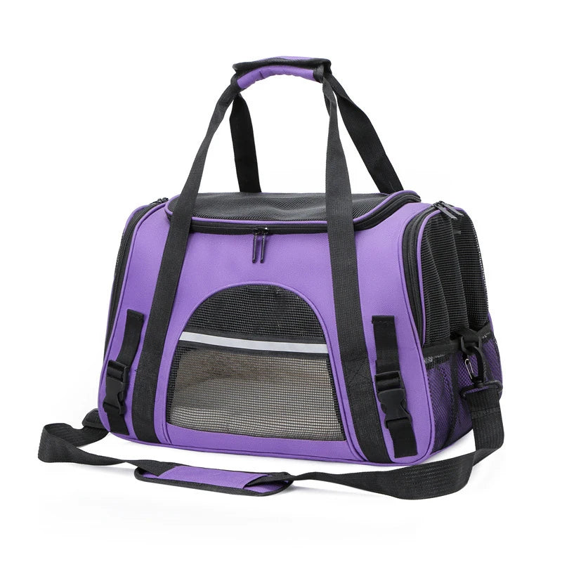 Travel Pet Bag – Foldable & Breathable Shoulder Carrier