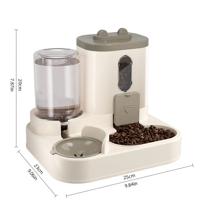 2-in-1 Cat Food & Water Dispenser