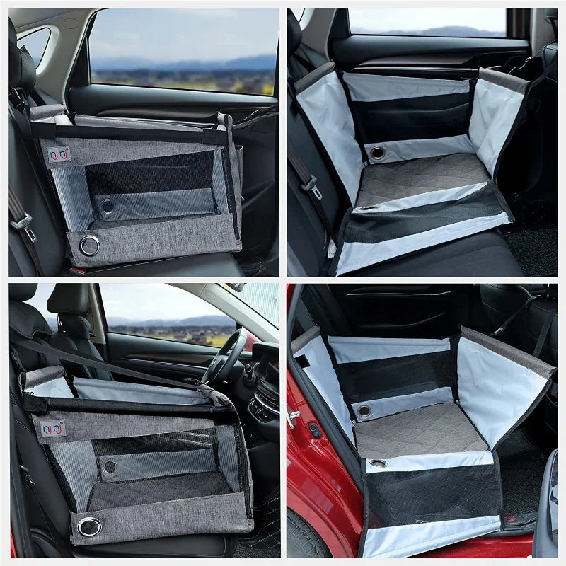Car Pet Seat Basket – Safe & Comfortable Travel for Dogs or Cats