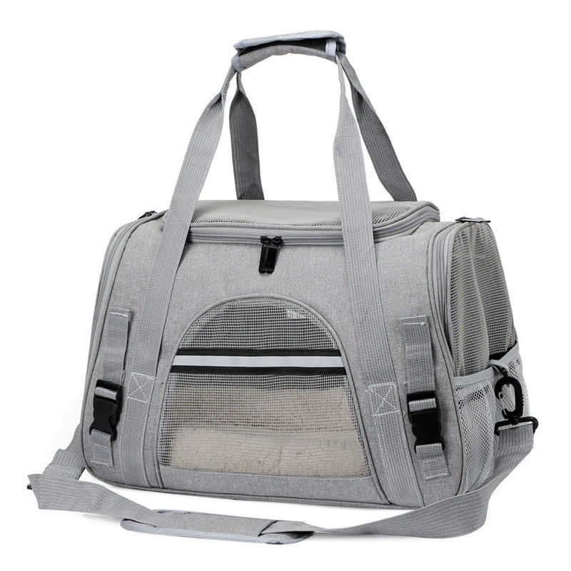 Travel Pet Bag – Foldable & Breathable Shoulder Carrier