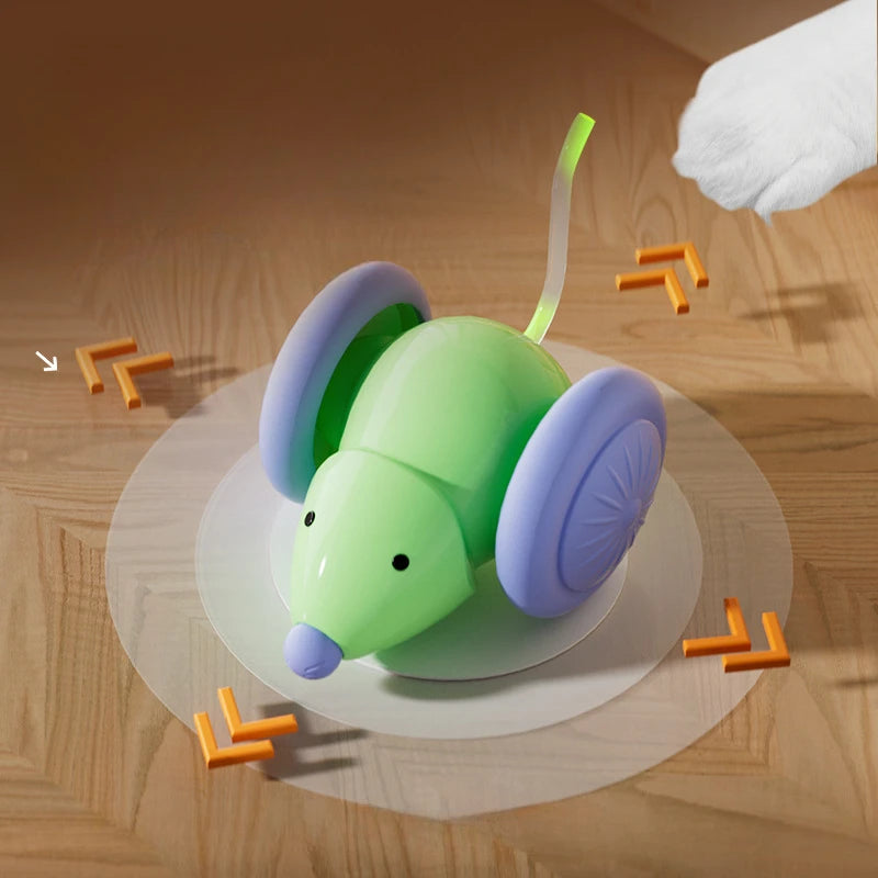 Interactive Electric Cat Toy – Rechargeable Mouse Car