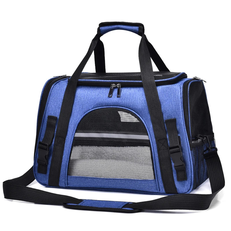 Travel Pet Bag – Foldable & Breathable Shoulder Carrier