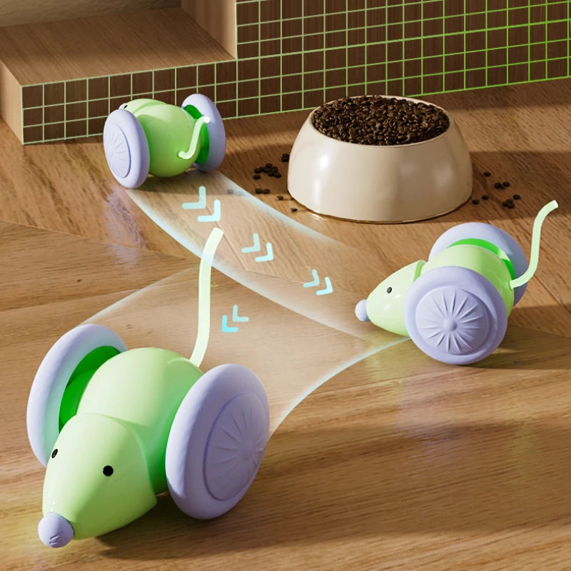 Interactive Electric Cat Toy – Rechargeable Mouse Car