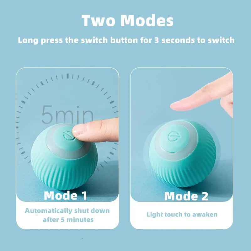 Interactive Electric Cat Ball – Smart Rolling Toy for Indoor Play