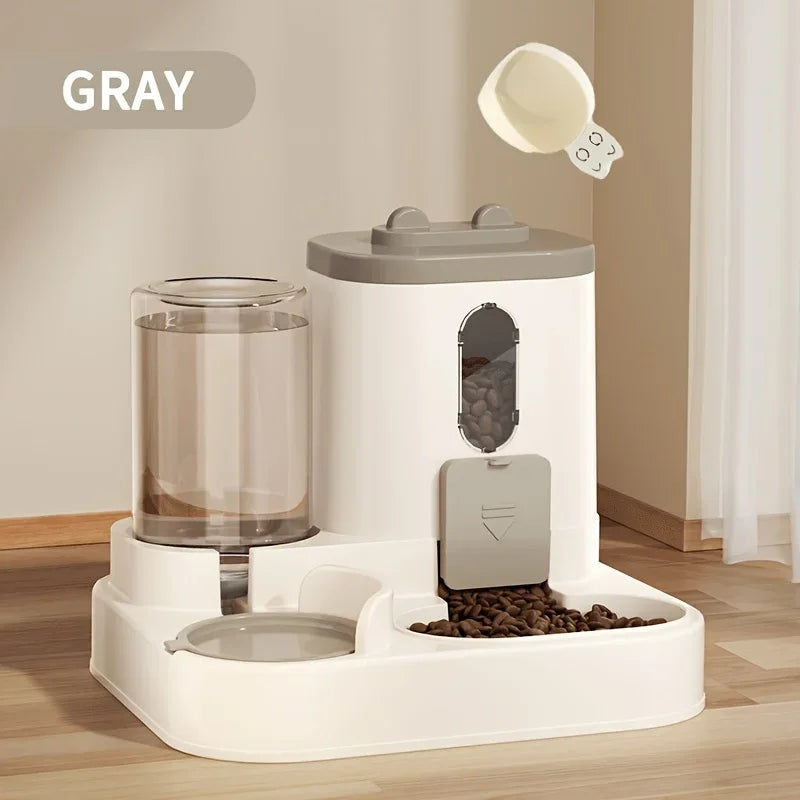 2-in-1 Cat Food & Water Dispenser