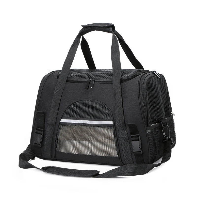 Travel Pet Bag – Foldable & Breathable Shoulder Carrier