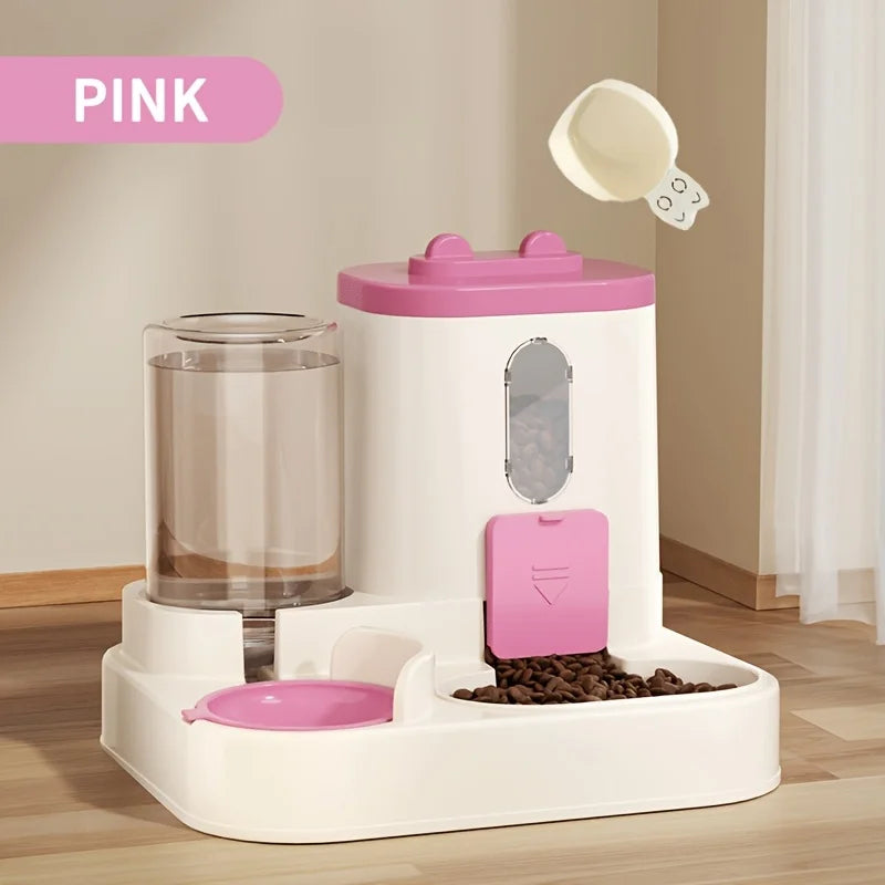 2-in-1 Cat Food & Water Dispenser