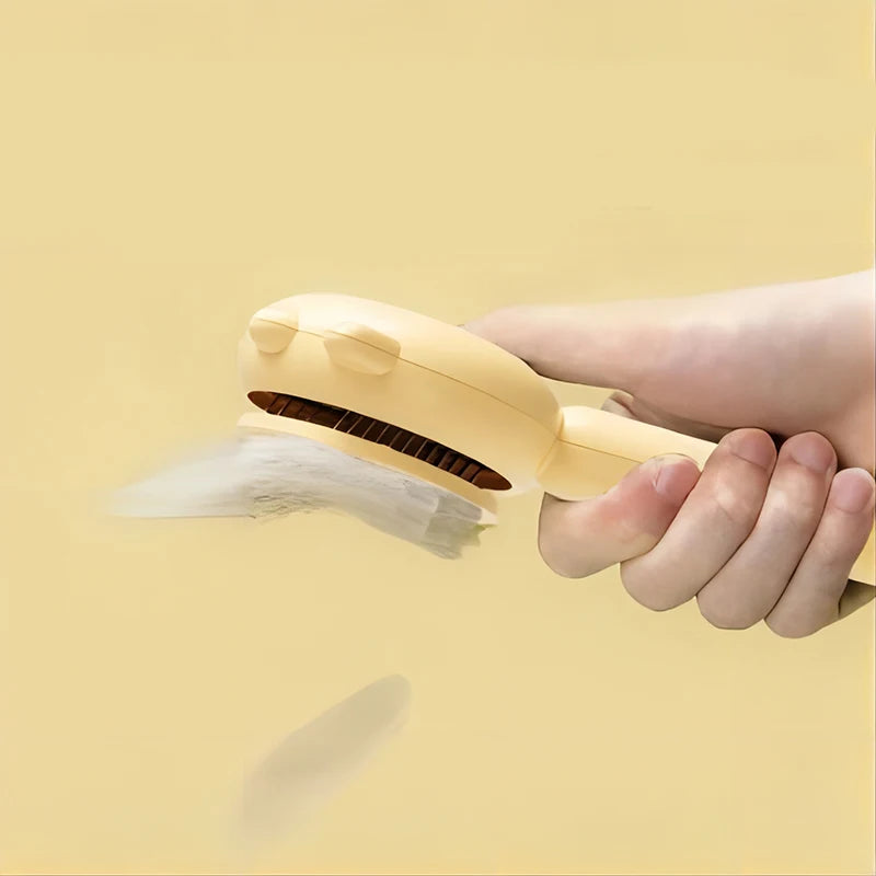 Pet Brush – One-Click Self-Cleaning Grooming Brush for Dogs & Cats